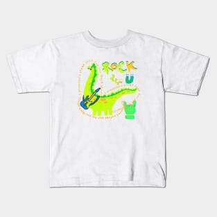 rock spirit, dinosaur Kids T-Shirt